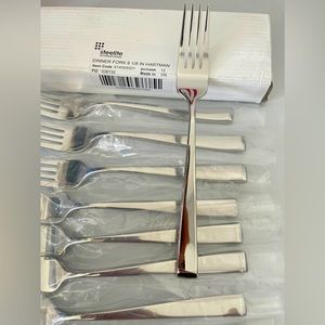 New (12/Pk) Steelite Dinner Fork 18/2 Stainless Steel 8" Long 5740SX021